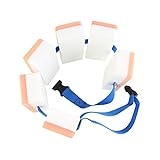 MISNODE Cinturón de natación con flotadores 4/6/8, cinturón de entrenamiento de natación con cintura flotante ajustable, dispositivo flotante impermeable para principiantes