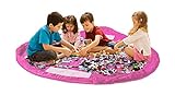 Bolsa de Almacenamiento de Juguetes para Lego, Bolsas de Organizador, Alfombra de Juego para niños de 60 Pulgadas (150 cm) - Organizador portátil de Juguetes para niños (Pink)