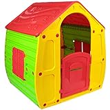 KG KITGARDEN - Caseta Infantil Exterior, 102x90x109 cm, Multicolor, Magical House