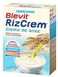 Blevit Rizcrem - Papilla de Cereales para bebé con Crema de Arroz - Sin Gluten y Sin Azúcares Añadidos - Facilita la digestión - Desde los 4 meses - 300g
